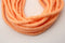 5mm vinyl Heishi beads pastel orange polymer clay beads strand